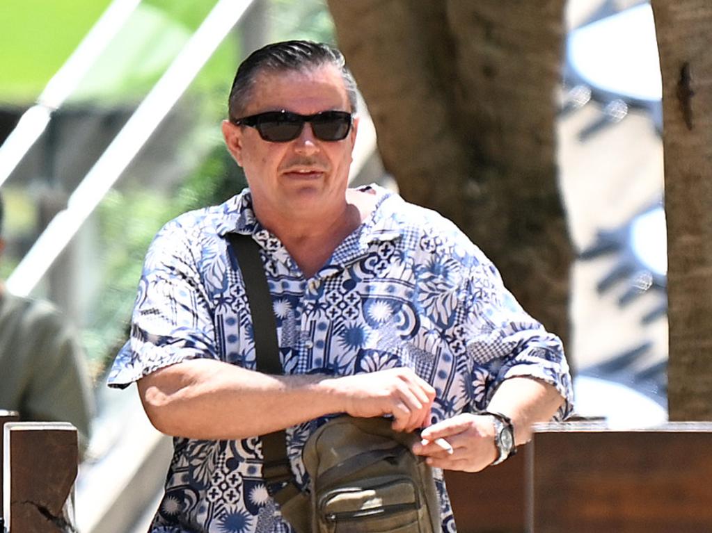 Mark Allan Spajic outside the Brisbane District Court in Brisbane after pleading guilty to attempted burglary and assault. Picture: NewsWire