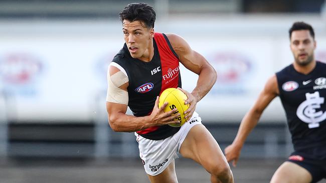 Dylan Shiel was drawn to the Bombers because of Heppell and the playing group. Picture: Getty Images