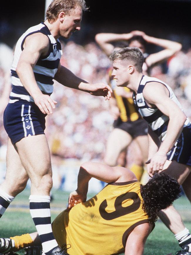 DiPierdomenico was badly injured in the 1989 Grand Final.