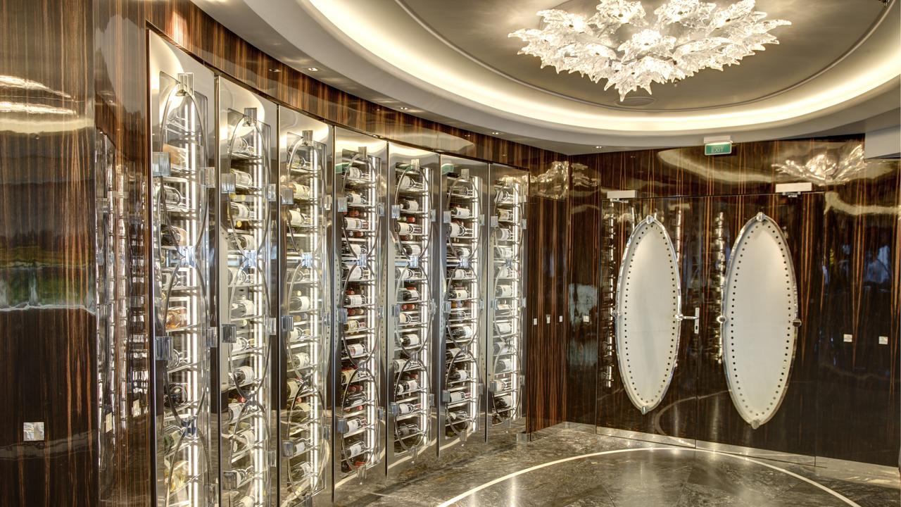 A wine room on-board. Picture: Supplied