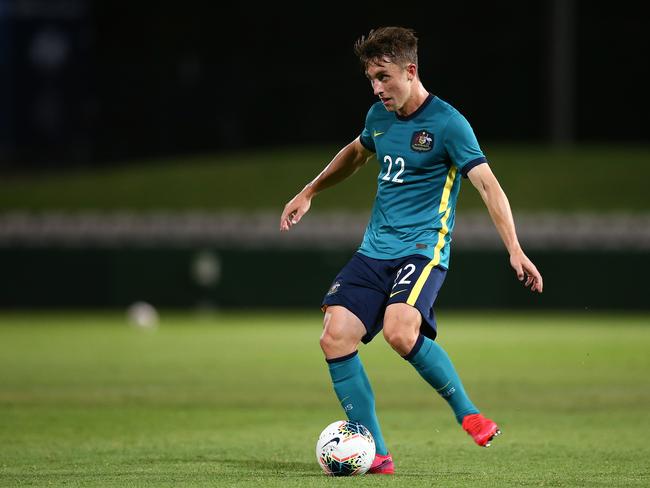 Joel King of the Olyroos is in action Thursday night. Getty Images