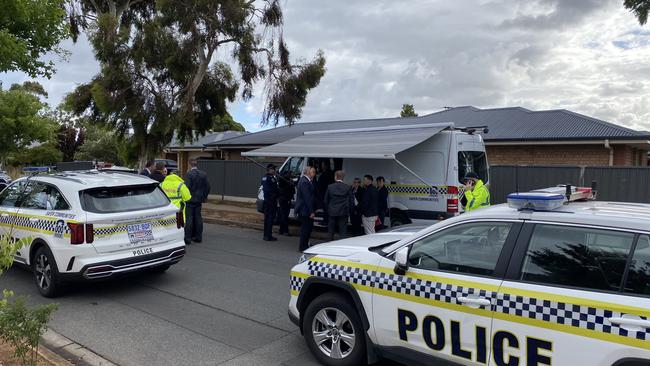 Police are investigating a suspicious death at Edwardstown after a man was found lying in Dunorlan Rd. Picture: Todd Lewis