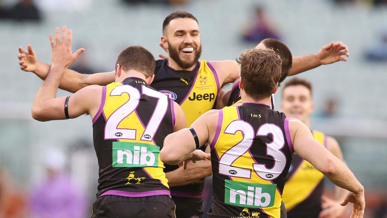 Shane Edwards celebrates a goal. Pic: Michael Klein