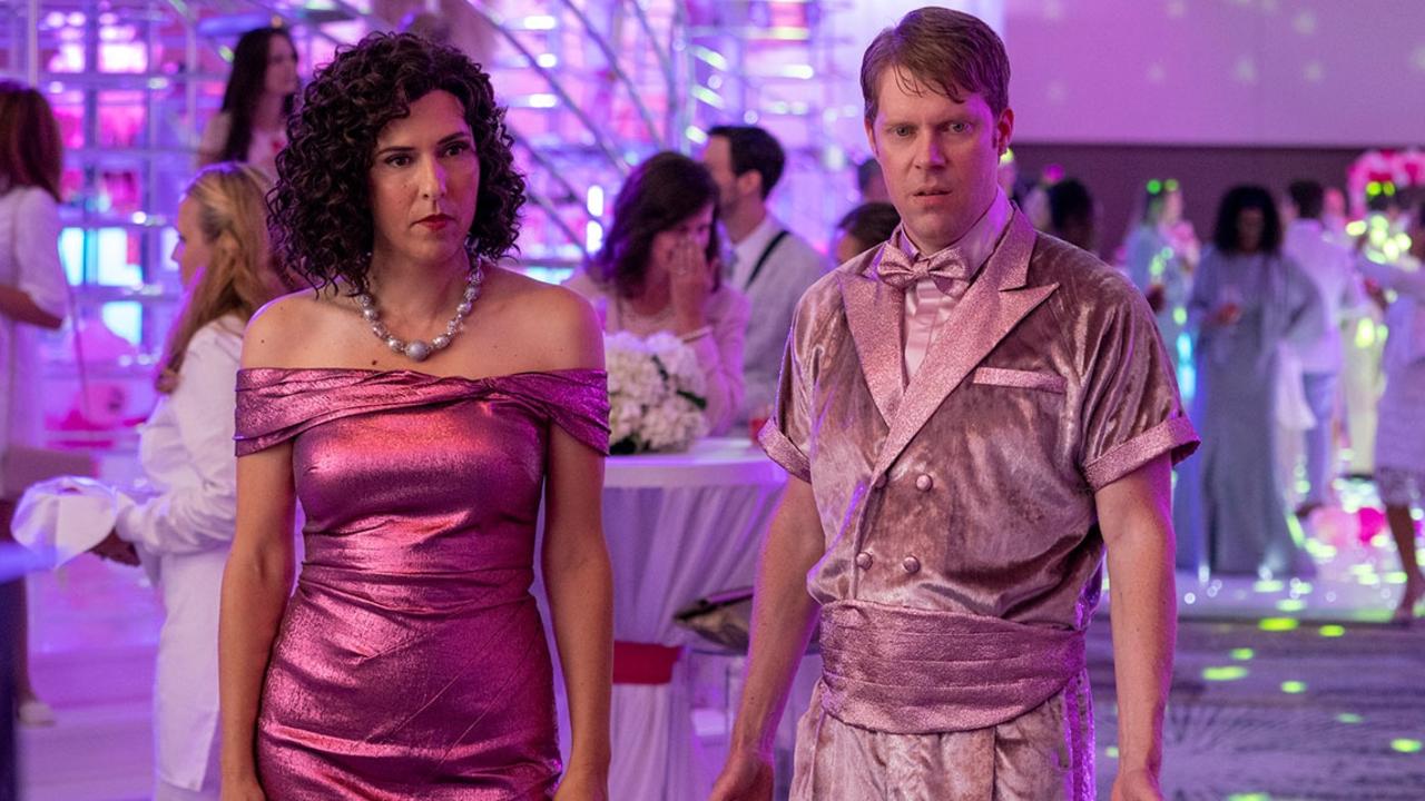 Edi Patterson and Tim Baltz play husband and wife on the show. Picture: Foxtel
