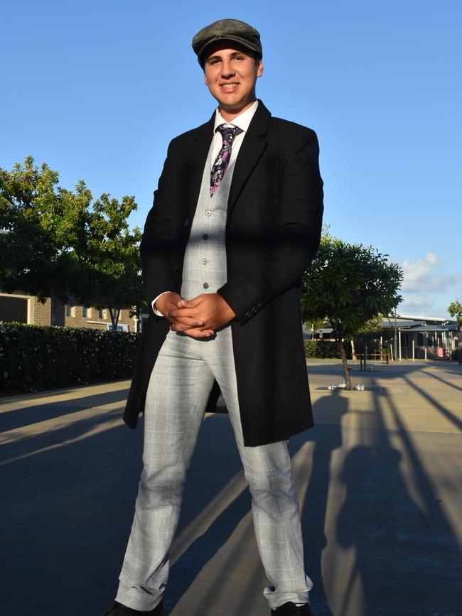 Brice Whittaker at the Mackay Northern Beaches State High School formal, on Saturday October 17. Picture: Zizi Averill