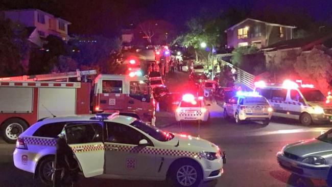 The scene of a balcony collapse in Doncaster. Picture: <a href="https://twitter.com/emergency_life?lang=en">Emergency.Life Twitter</a>