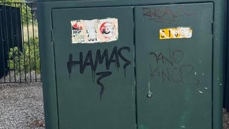 Hamas graffiti in the Waverley local government area.