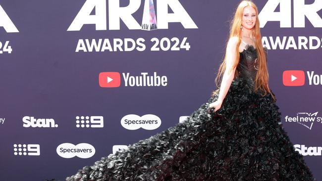 Vera Blue turned heads in her dazzling dress. Picture: NewsWire / Christian Gilles