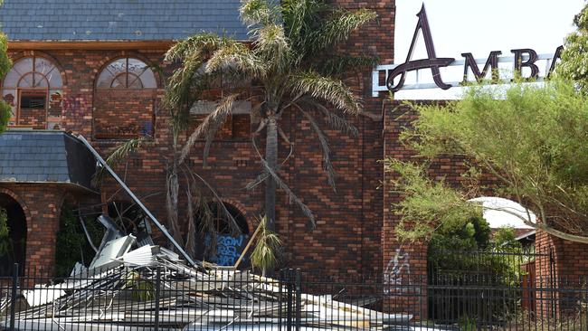 Demolition has begun on the Nepean Highway site. Picture: Jason Sammon