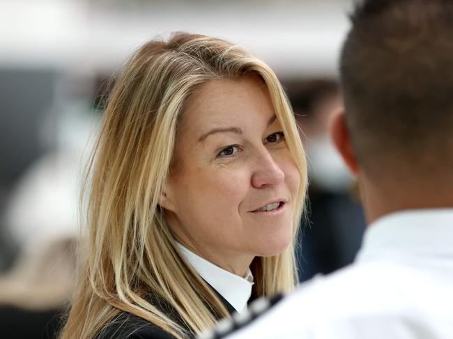 SYDNEY, AUSTRALIA - NewsWire Photos JULY 1, 2022: Qantas executive Olivia Wirth pictured at T3 Qantas Domestic departures terminal at Sydney Airport ahead of the Winter School Holidays.Picture: NCA NewsWire / Damian Shaw