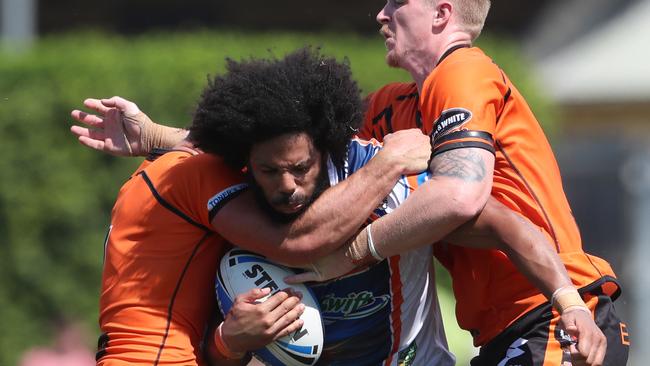 Luke George of the Pride during the Intrust Super Cup between the Easts Tigers and the Northern Pride. Pic Darren England.