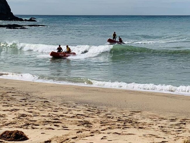 Broulee Surfers Surf Life Saving Club, search for missing Batemans Bay snorkeler at Richmond Beach, South Durras., Froms source:, https://www.facebook.com/Broulee-Surfers-Surf-Life-Saving-Club-209603345782511,