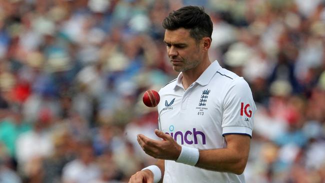 What sort of impact will this wicket have on 40-year-old James Anderson? (Photo by Geoff Caddick / AFP)