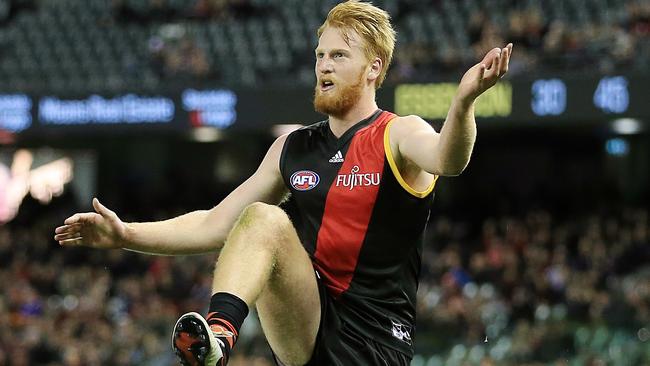 Aaron Francis has returned to Essendon in top condition. Picture: Wayne Ludbey