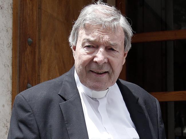 Cardinal George Pell pictured outside his home near the Vatican on Wednesday. Picture: Supplied