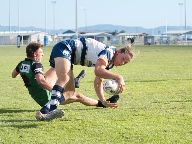 Kane Simon in the Sarina and Brothers RLMD A Grade clash in Mackay, August 22, 2021. Picture: Marty Strecker