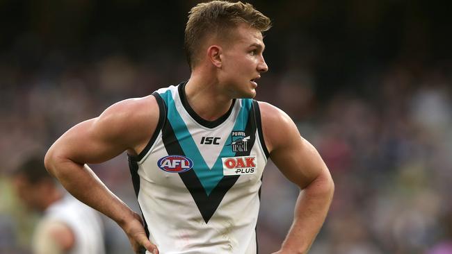 Ollie Wines after Port Adelaide’s loss to Fremantle.