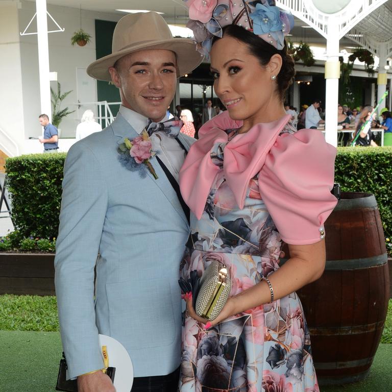 Nathan Desmond and Nadine Hegarty at the Gold Coast Cup at Gold Coast Turf Club, Bundall on Saturday, May 7. Picture: Regina King