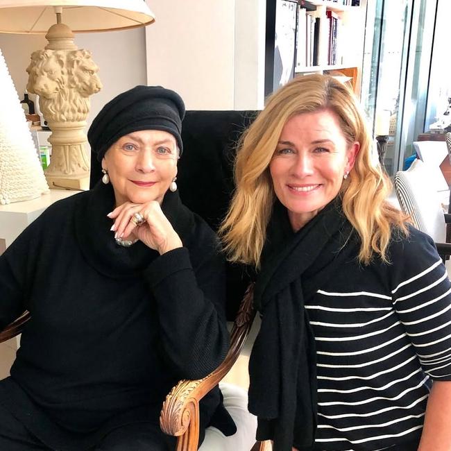 Maggie Tabberer with former model and Women’s Weekly editor Deborah Hutton. Picture: Instagram