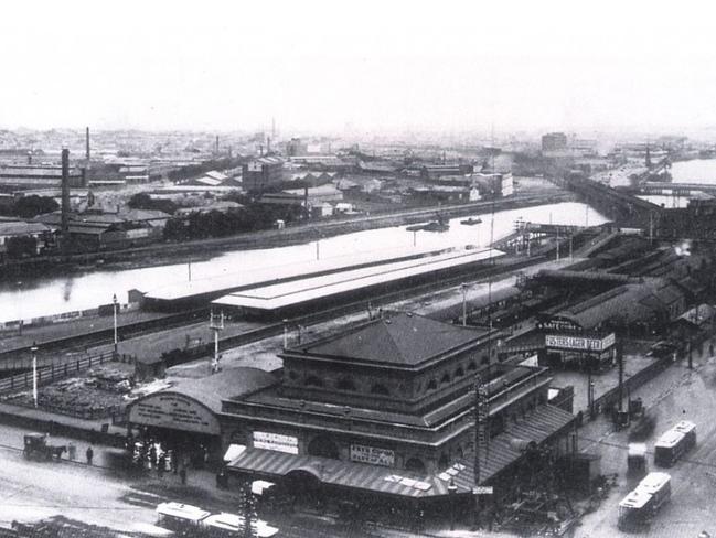 The site had an open air fish market from the 1840s. Picture: RHSV.