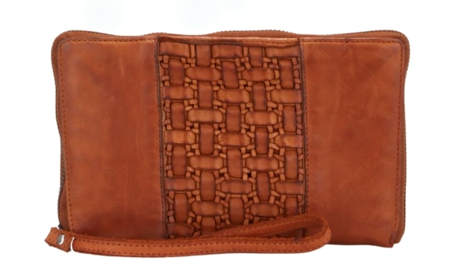 Evity leather travel wallet.