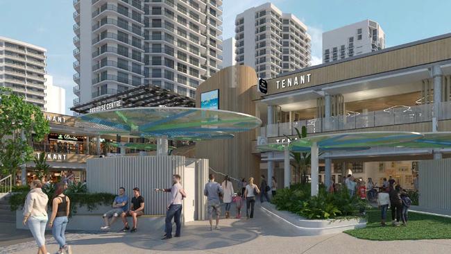 An artist’s impression of the Paradise Centre upgrade in Surfers Paradise