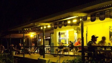 Punters enjoy a quiet beer at Heartbreak Hotel in McArthur.