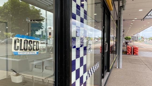 Stolen car rams into Townsville Shopping Centre, damaging the window of accounting firm ITP on January 11.