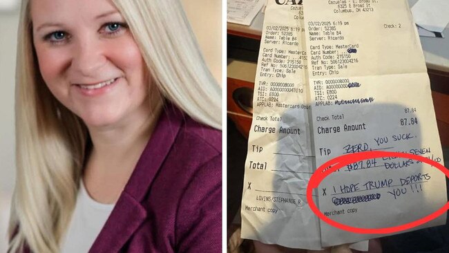 Woman sacked after leaving ‘disgusting’ tip