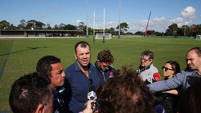 Former Wallabies coach Michael Cheika at David Phillips Sports Complex. Picture: Brett Costello