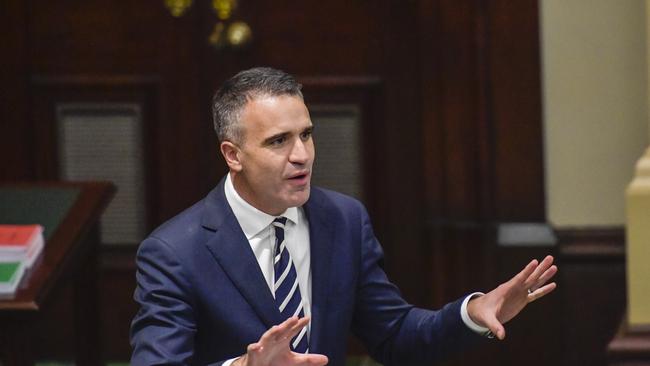 ‘There’s a big ‘if’ there, isn’t there?’ said SA Premier Peter Malinauskas when asked whether there should be a police investigation if the images were deepfakes. Picture: NewsWire / Roy VanDerVegt