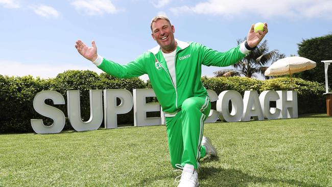 And one of our biggest ever sporting icons, the late, great Shane Warne who helped launch SuperCoach BBL. Rest in peace, spin king. Picture: Brett Costello