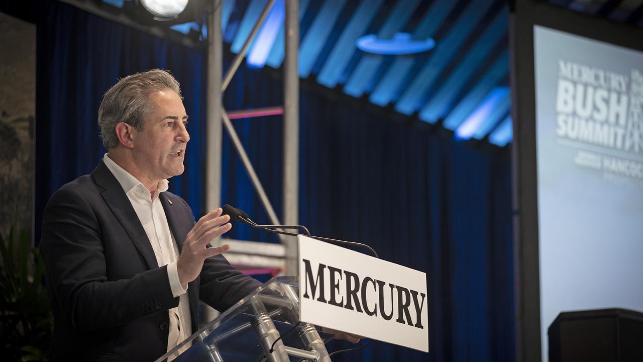 BUSH SUMMIT, Clarence Mayor Brendan Blomeley at Blundstone Arena. Picture: Chris Kidd