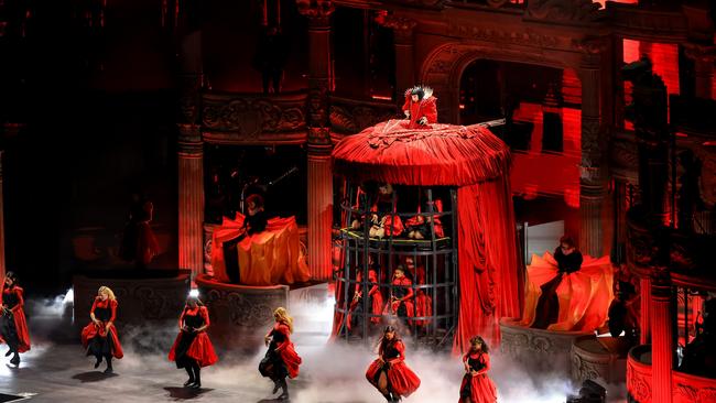 Lady Gaga performs during a massive free show at Copacabana Beach on May 03, 2025 in Rio de Janeiro, Brazil. Picture: Buda Mendes/Getty Images.