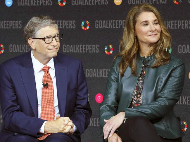 Bill Gates and Melinda Gates share three children. Picture: AFP