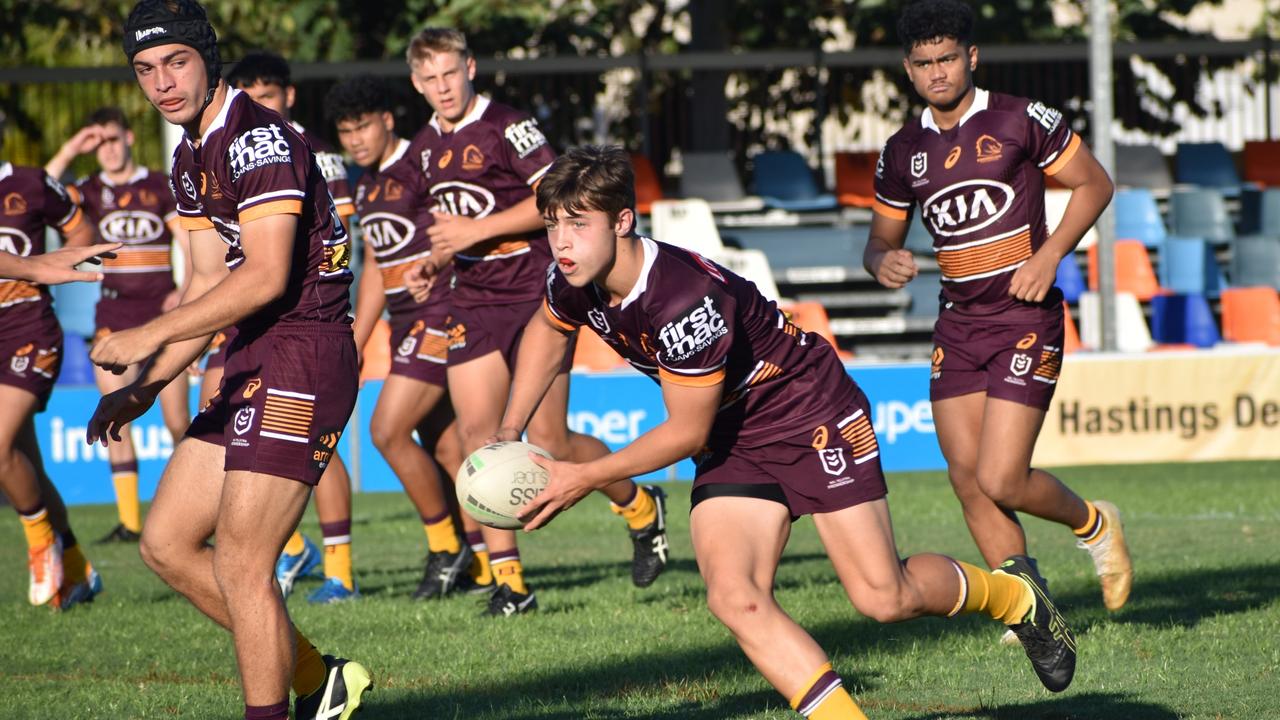 North Queensland Cowboys, Brisbane Broncos under-16 teams face off at Rockhampton's Browne Park on October 2, 2021.