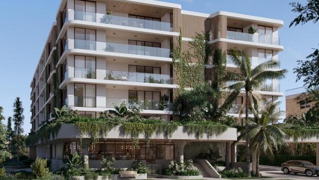 Renders of the proposed development for 9 Onslow Street, Golden Beach. Photo: JSTN Architects