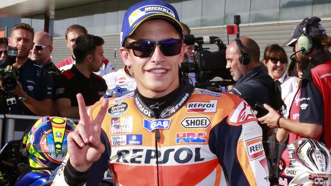 Spain's Marc Marquez has sealed his second MotoGP world championship