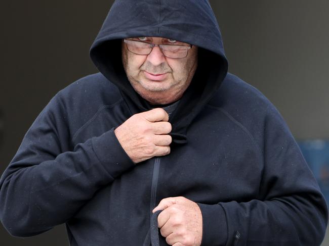 Brett Andrew Button leaving Cessnock Police Station on Tuesday. Picture: NCA NewsWire / Damian Shaw