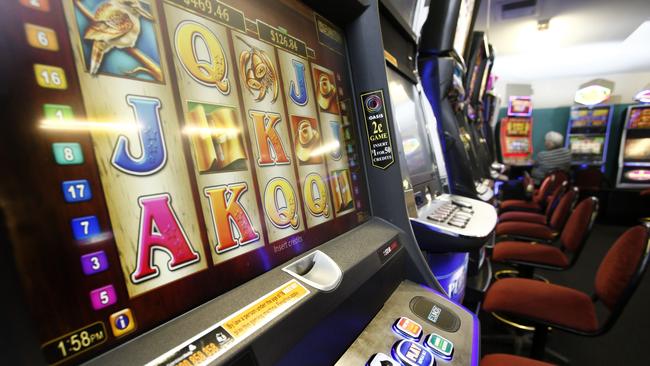 Pokies in a suburban Hobart pub.