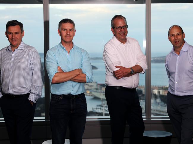 The launch of a new investment bank Barrenjoey Capital  featuring some of Sydney's highest profile bankers.Founding partners (L-R) Brian Benari, Chris Williams,John Cincotta and Guy Fowler.