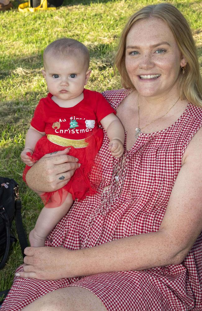 Lyla and Tamara Ritchie. Triple M Mayoral Carols by Candlelight. Sunday 8th December, 2024. Picture: Nev Madsen