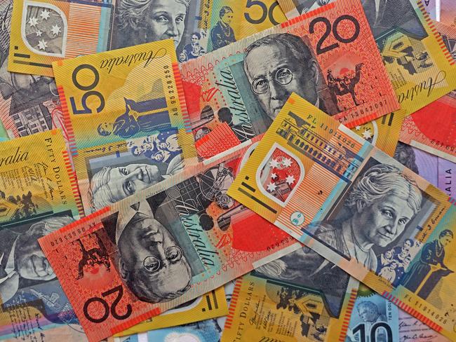 AUSTRALIA - NewsWire Photos - General view editorial generic stock photo of Australian cash money currency. Picture: NCA NewsWire / Nicholas Eagar