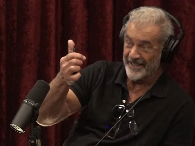 Mel Gibson was in Texas on Joe Rogan’s podcast as his house burned down. Picture: Supplied