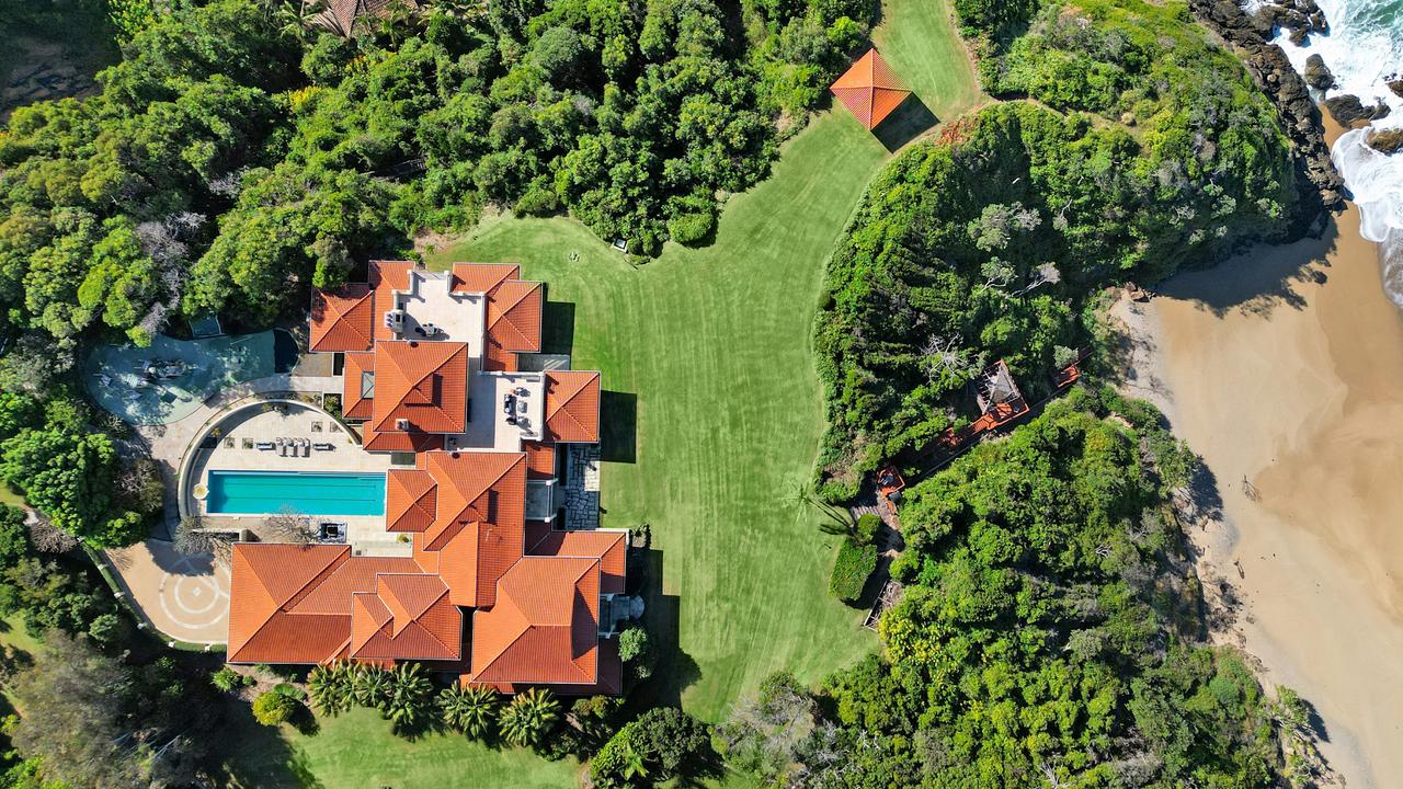 The home sits on a massive parcel of land.