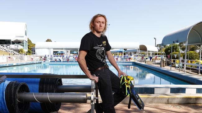 Pictured at Leichhardt Park Aquatic Centre is Ben Maslen,. Picture: Richard Dobson