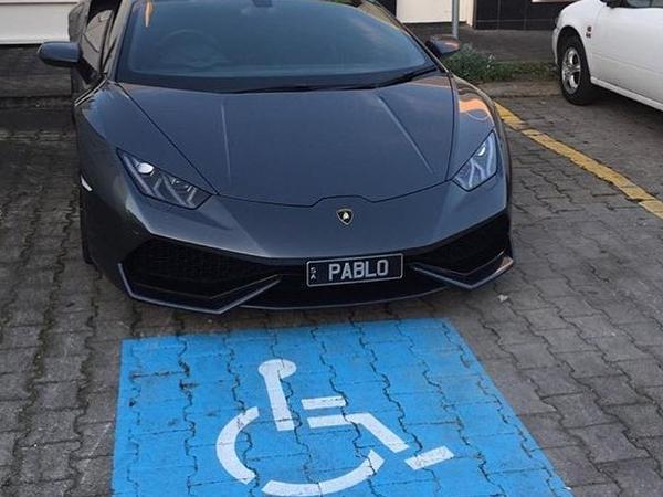 Bad parking by "Pablo" around Adelaide . Source : Facebook