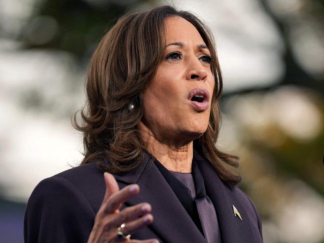 WASHINGTON, DC - NOVEMBER 06: Democratic presidential nominee, U.S. Vice President Kamala Harris speaks on stage as she concedes the election, at Howard University on November 06, 2024 in Washington, DC. After a contentious campaign focused on key battleground states, the Republican presidential nominee, former U.S. President Donald Trump was projected to secure the majority of electoral votes, giving him a second term as U.S. President. Republicans also secured control of the Senate for the first time in four years.   Andrew Harnik/Getty Images/AFP (Photo by Andrew Harnik / GETTY IMAGES NORTH AMERICA / Getty Images via AFP)