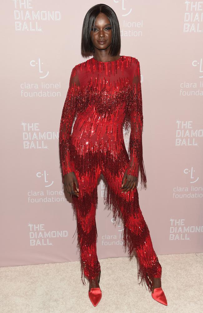 And Duckie Thot who rose to fame after finishing third in Cycle 8 of Australia’s Next Top Model. Picture: Dimitrios Kambouris/Getty Images