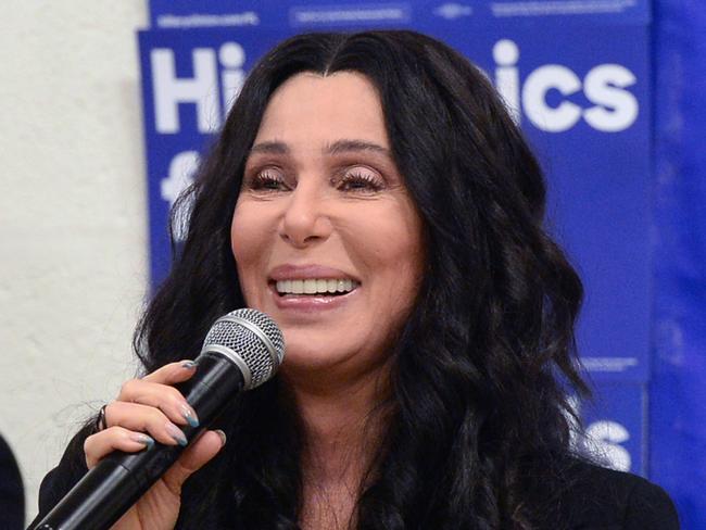 Music legend Cher campaigns for Hillary Clinton in Miami, Florida. Picture: Gustavo Caballero/Getty Images